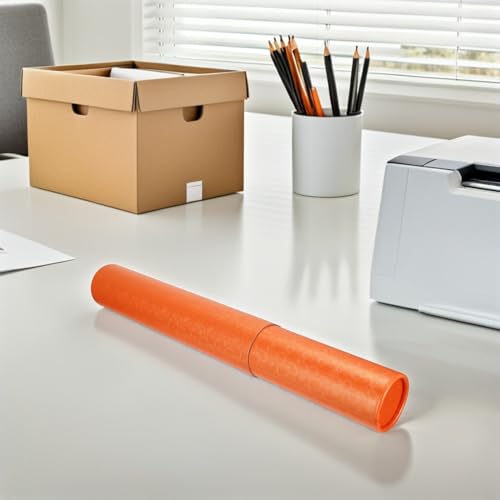 Ipetboom Telescopic Poster Tube Holder 52-95cm Expandable Mailing Document Transport Tube with Strap for Art Supplies Storage and Blueprint Carrying