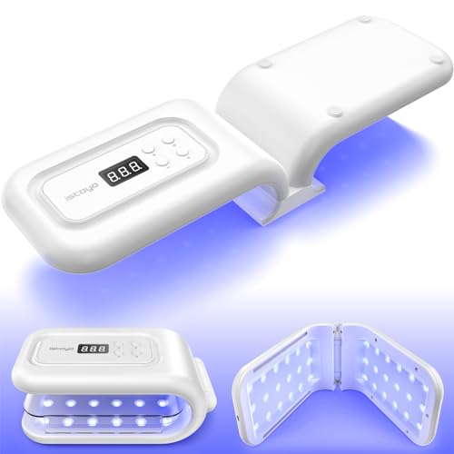 ISTOYO UV Light for Resin, Large Double-Sided 36 LED Fast Curing Lamp ﻿ | 7 Timer Settings, Digital Display, 180° Adjustable Stand, For Jewelry Making & DIY Crafts - size: 9.8'L×5.5'W×4.3'H