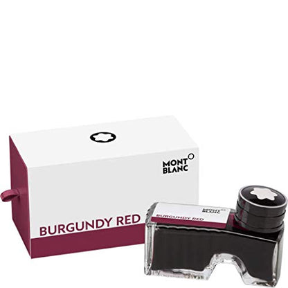 Montblanc Ink Bottle Burgundy Red 105198 – Premium-Quality Refill Ink in Deep Red for Fountain Pens, Quills, and Calligraphy Pens – 60ml Inkwell - color: Red, style: Ink Bottle