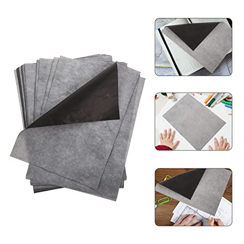 Beatifufu A4 Carbon Transfer Paper 100 Sheets One-Side Graphite Copy Paper for Tracing Drawing Art Pattern Transfer and Craft Projects