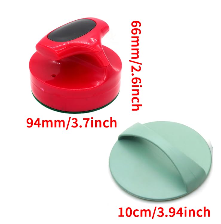 Block Printing Baren and Wet Felting Tool, Thicker Block Printing Baren Tools Printing Wood Block for Scrapbooking Crafting Embossing Tool - color: Red Color