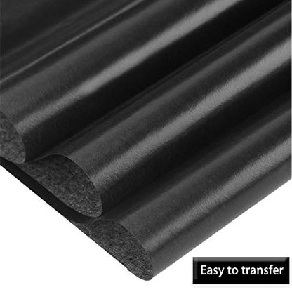 100 Pcs Carbon Transfer Paper with 5 Pcs Embossing Styluses Tools 11.7 X 8.3 Inch Copy Paper for Tracing Pattern on Wood Paper Canvas Cloth (Black) - color: Black