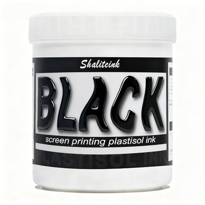 Screen Printing Plastisol Ink Black - Highly Opaque Screen Printing Ink for Cotton, Polyester and Other Fabrics (32oz.) - color: Black, size: 32 fl oz
