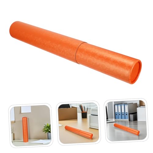 Ipetboom Telescopic Poster Tube Holder 52-95cm Expandable Mailing Document Transport Tube with Strap for Art Supplies Storage and Blueprint Carrying