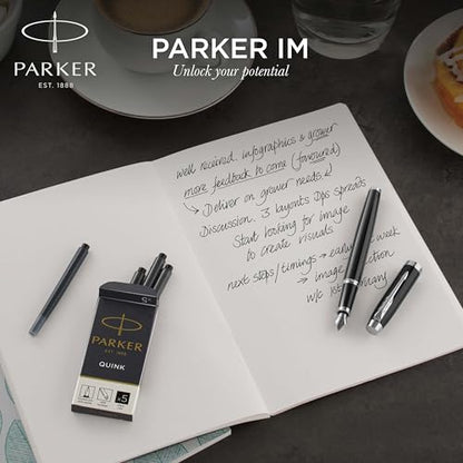 Fountain pen PARKER IM, size F, ink cartridge.