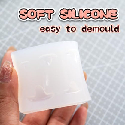 Nuvretk 8 Cute Silicone Molds for Needle Felting - Cat Nose Shapes for Stuffed Animals, DIY Crafts, and Accessories (Triangle) - size: CAT-Triangle