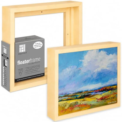 Ampersand Float Frame 1.5In Bold 9X12 Maple - color: Maple, size: 9x12