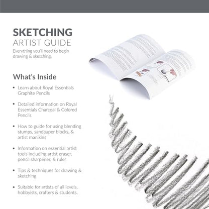 Royal & Langnickel Premier Sketching and Drawing Deluxe Art Set, 134-Piece