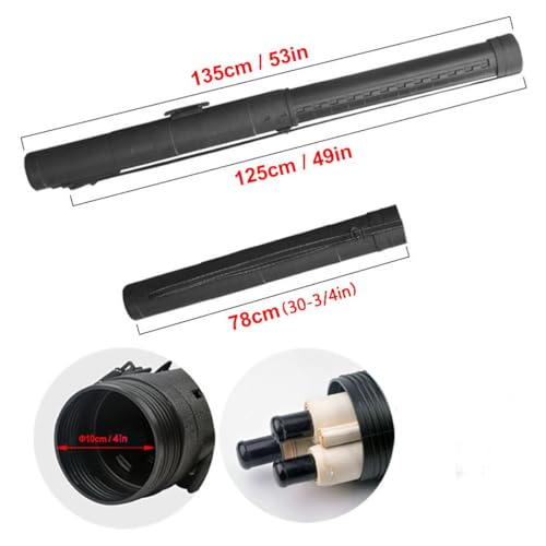 Poster Tubes Large size, Document Tube with Strap Expand from 30"/78cm to 53"/135cm for Documents Blueprints Artworks Scrolls Extendable Large Size Extendable Poster Tubes