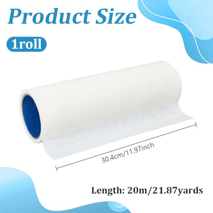 OLYCRAFT 21.9 Yards Textured Paper Tape 12 Inch Wide Painters Tapes Tape Textured Paper for Painting Masking Frisket Tracing Frisket White Adhesive Painting Tapes for Artists and DIY Projects - size: 12 Inch