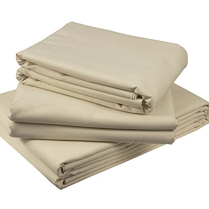 Creative Mark Unprimed Cotton Duck Deluxe Canvas - #12 12oz Folded Canvas - 54" x 6 Yards - Bulk Un-Stretched Duck Canvas Fabric for Artists - color: 12oz, size: 54" x 6 Yards