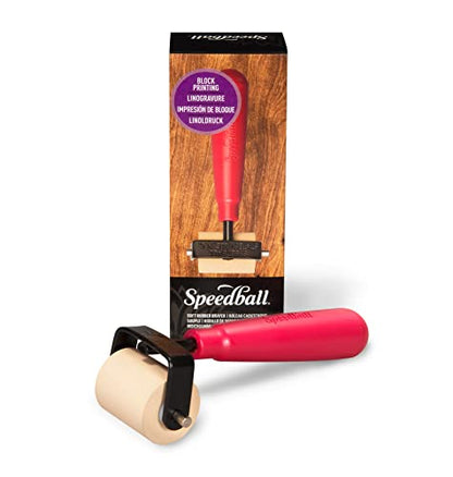 Speedball Soft Rubber Brayer, 1.5-Inch - Roller For Printmaking, Gel & Block Printing and Crafting - Made in USA - size: 1-1/2-Inch