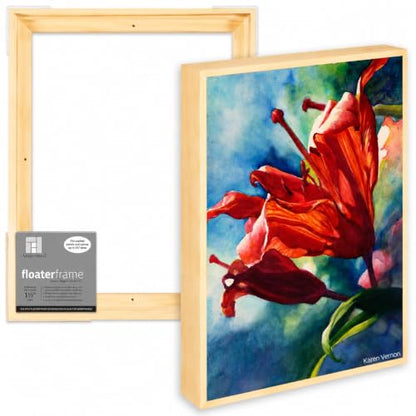 Ampersand Float Frame 1.5In Thin 16X20 Maple - color: Maple, size: 16x20