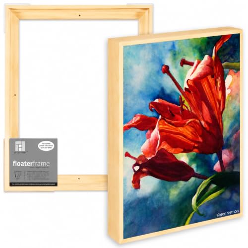 Ampersand Float Frame 1.5In Thin 16X20 Maple - color: Maple, size: 16x20