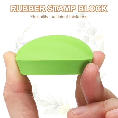 PATIKIL 24Pcs 2" Rubber Carving Blocks, Soft Linoleum Art Carving Block Round Crafts Stamp Making for Printmaking Stamps Carving Supplies, Green - color: Green