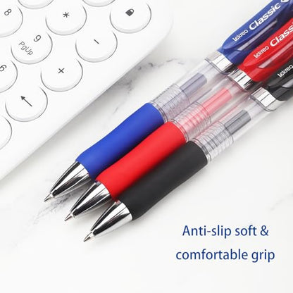 Classic Retractable Gel Roller Pens, 0.7mm Fine Point (Black Ink - 60 Packs) - color: Black Ink - 60 Packs