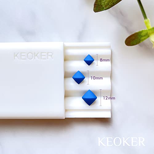 KEOKER Polymer Clay Bead Roller, Polymer Clay Earrings Tools, Round Bead Maker, Clay Jewelry Making Tool, Helps You Make Perfectly Round Beads in Three Sizes (Diamond Shape Bead) - color: 8mm/10mm/12mm Diamond Shape Bead