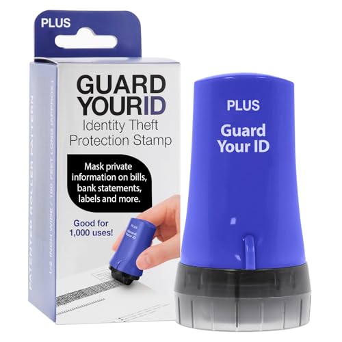 Guard Your ID Advanced Roller 2.0 Identity Theft Prevention Security Stamp Blue - color: Blue, size: Regular