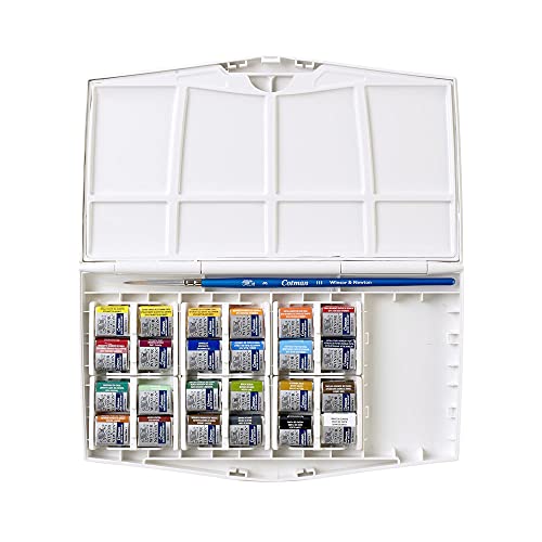 Winsor & Newton Cotman Watercolor Paint Set, Studio Set, 24 Half Pans - style: 24 Half Pan Studio Set