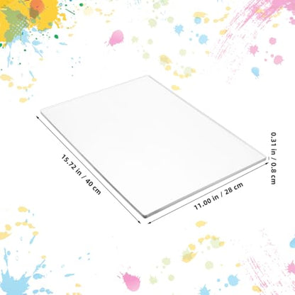 A3 Transparent Gel Plate for Printmaking Reusable Non-Stick Gel Printing Plate for Monoprinting Card Making Scrapbooking and Mixed Media