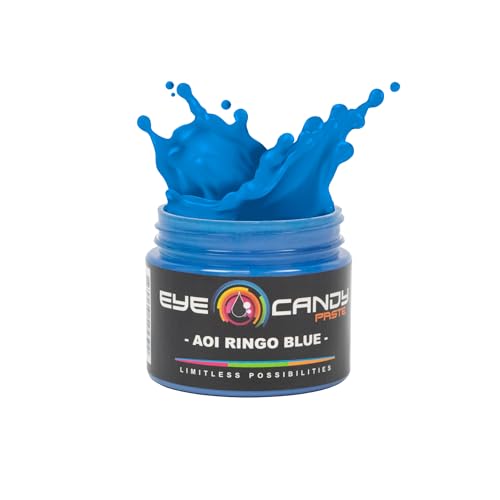 Eye Candy Resin Pigment Paste – Highly Pigmented Epoxy Color, 2 oz, Solid Non-Metallic, Mixable for Custom Shades (Aoi Ringo Blue) - color: Aoi Ringo Blue