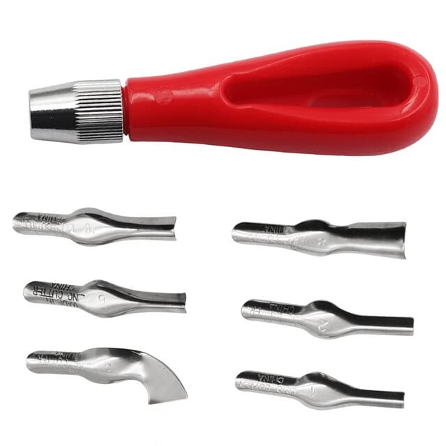 Multipurpose Lino Cutter Professional Art Tools For Home School - (Color: Engraving Knife Set)