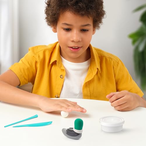 HEY CLAY Set - Colourful Modeling Air Dry Clay Kit for Kids 15 cans and Sculpting Tools with Fun Interactive Instructions App - Children 3+ (Farm Birds) - style: Farm Birds