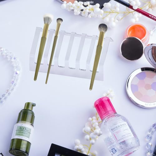 Clean Acrylic Paint Brush and Makeup Brush Drying Stand Holder for Vanity or Artist Studio Use (2pack)
