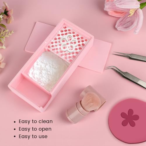Cornstarch Tapper Box for Polymer Clay – Powder Container with Tapper, Essential Polymer Clay Tool for Earring Making & Craft Projects