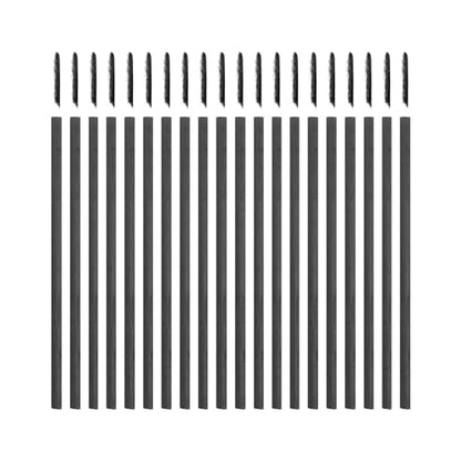 MECCANIXITY 26Pcs Willow Charcoal Sticks, 2-4mm Willow Charcoal Pencils Soft Sketch Vine Art Supplies Set for Drawing Sketching Shading Painting Artists Beginners