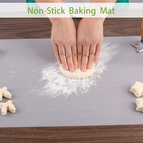 Small Translucent Silicone Mats: 7.9”x9.5” Clear Non-Slip Countertop Protector Liner - Heat Resistant Non-Stick Baking Mat 2/Pack - color: Clear(1mm 2Pcs), size: 9.5"L x 7.9"W