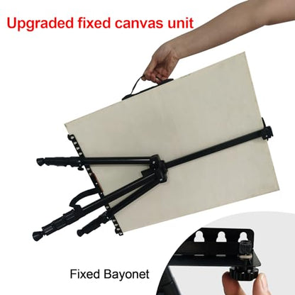 Art Easel for Painting and Display – Adjustable Floor 66 Inch Folding Metal Easel Stand for Sign - Table Top Canvas Stand - Portable Drawing Paint Heavy Duty for Artists Adults Holder or Teen - style: 66B 1-Pack