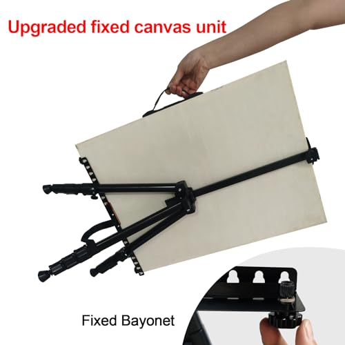 Art Easel for Painting and Display – 4pcs Adjustable Floor 66 Inch Folding Aluminum Easel Stand for Sign - Table Top Canvas Stand - Portable Drawing Paint Heavy Duty for Artist Adults Holder or Teen - style: 66B 4-Pack