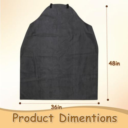 Urby Big and Tall Plus Size Work Apron: Flame Resistant Leather Welding Apron, Wood and Workshop Canvas. Butcher Rubber. - style: Plus Size: Heavy Rubber