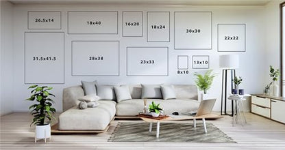 Kate and Laurel Sylvie Blank Framed Canvas Wall Art; 14x26.5 White; Modern Empty Canvas for Paint-Your-Own Art; Ready to Paint Premium Canvas Already Framed - color: Sylvie White