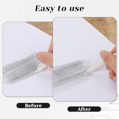 Sliverdew 12 Pcs Blending Stumps and Tortillions Set, Dual-Ended Paper Art Blenders for Drawing, 6 Sizes Shading Pencils Sketch Sticks for Artist Student Oil Pastel Charcoal Smudging