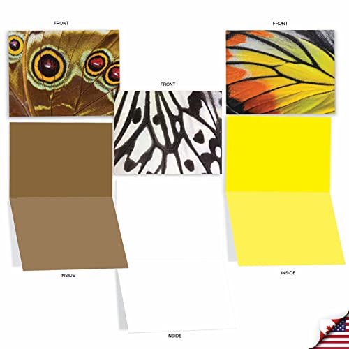 The Best Card Company - 10 Assorted Blank Notecards Boxed Set 4 x 5.12 Inch with Envelopes (10 Designs, 1 Each) Boxed Assorted Kid Cards of Pets - WING IT M3108 - style: Wing It