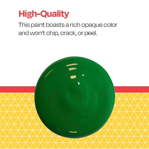 School Smart Washable Tempera Paint, Green, 1 Pint Bottle - color: green