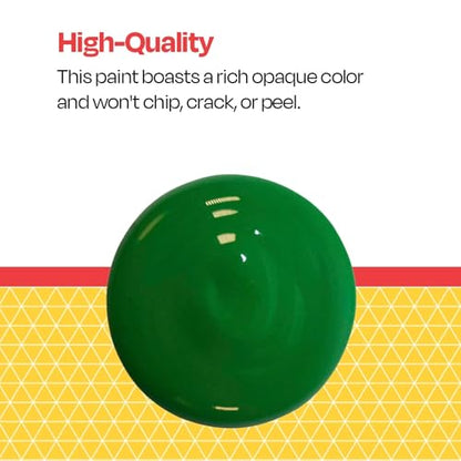 School Smart Washable Tempera Paint, Green, 1 Pint Bottle - color: green