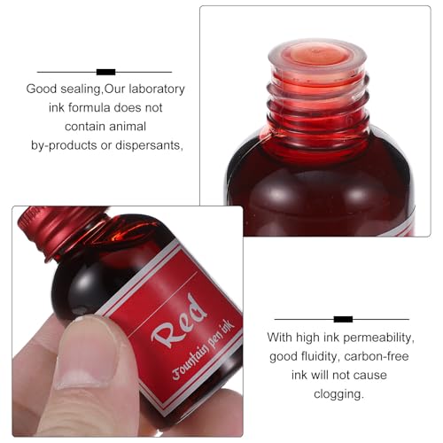 10 Bottles Non-Carbon Calligraphy Pen Ink for Dip Pens and Scrapbooks, Quick-Drying Dye-Based Ink with High Permeability, Suitable for Special Occasions and Sketching