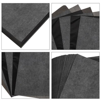 COHEALI Carbon Tracing Paper a4-50 Sheets Graphite Transfer Paper for Drawing Clear Lines for Embroidery and Art Projects
