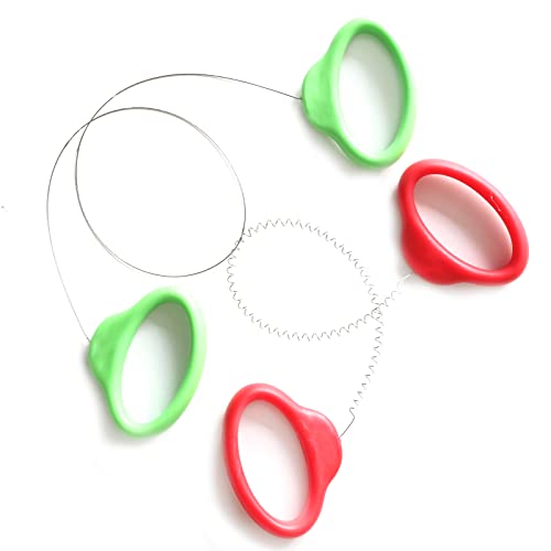 Pottery Wire Tool, Green and Red Handle Standard Clay Wire Cutter for Pottery Wheel and Clay Artists, Pottery Wire Tool Widely Used in Pottery Wheel and Clay Cutting Sculpting Pottery Wire Tools - color: Green and Red