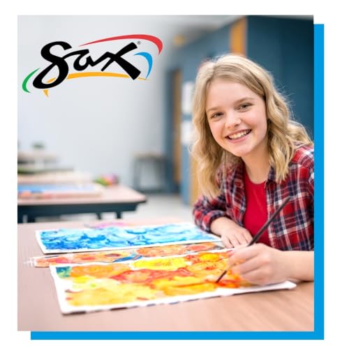 Sax Versatemp Premium Heavy-Bodied Tempera Paint, Black, 1 Gallon