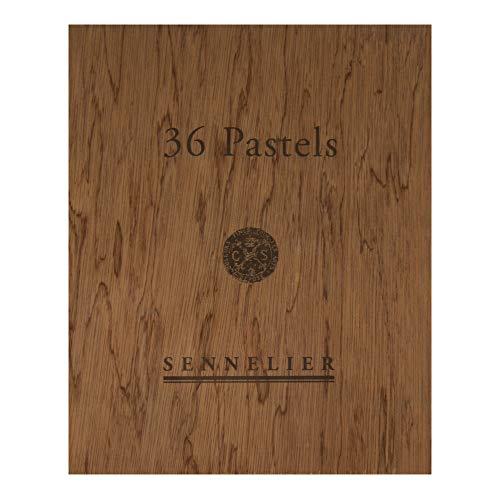 SENNELIER Extra-Soft French Pastel Full Stick Wooden Box Set for Professional Artists, 36-Colors