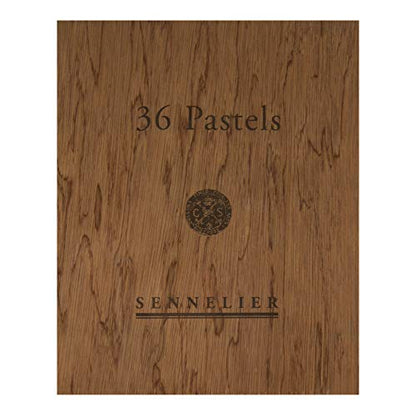 SENNELIER Extra-Soft French Pastel Full Stick Wooden Box Set for Professional Artists, 36-Colors