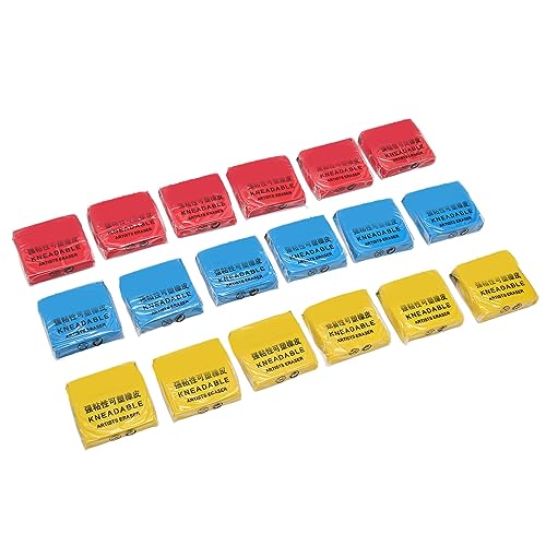 Generic Kneaded Eraser Set 18PCS Flexible Moldable Professional Art Erasers for Drawing Sketching Artists PVC