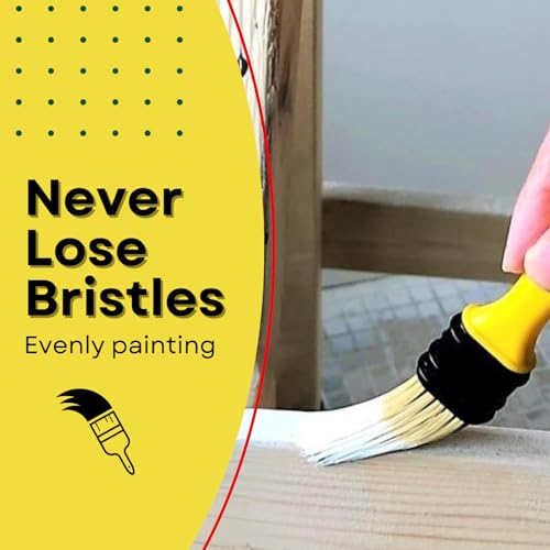 Not Chip Brush, Paint Brushes for Walls 4 inch 14 Pack, S.Chip Brush Never Lose Bristles - Small Package, 100% Plastic, for Paint, Glues, Stains and Completely Recyclable - size: 4 inch, 14 pcs