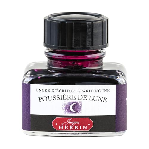 J. Herbin Fountain Pen Ink - 30 ml Bottled - Poussiere de Lune, 1.01 Fl Oz (Pack of 1) - color: Poussiere De Lune, size: 1 fl oz