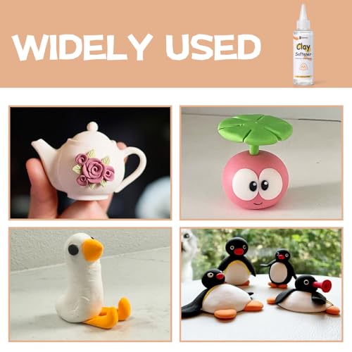 120ml Polymer Clay Softener, Restores Dry & Cracked Clay, Enhances Flexibility and Adhesion, for Professional Clay Artists and Hobbyists