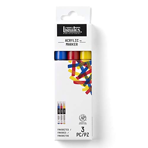 Liquitex Professional Paint Marker Set, 3 Piece, Colors - style: Color Fine 3 Set